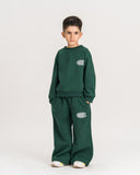 Unisex Green Oversized Full Hand Sweatshirt