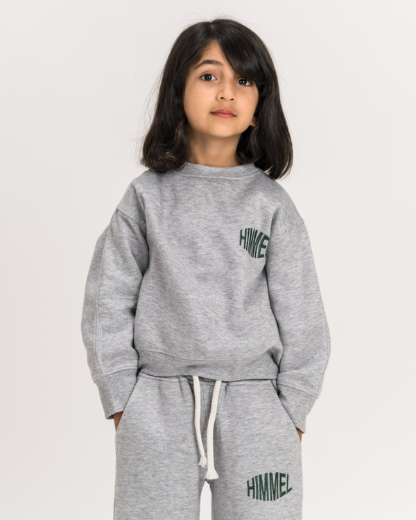 Unisex Grey Oversized Full Hand Sweatshirt