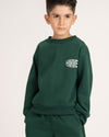 Unisex Green Oversized Full Hand Sweatshirt