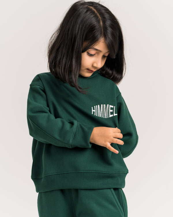 Unisex Green Oversized Full Hand Sweatshirt