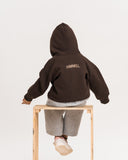 Unisex Brown Oversized Zipper Hoodie