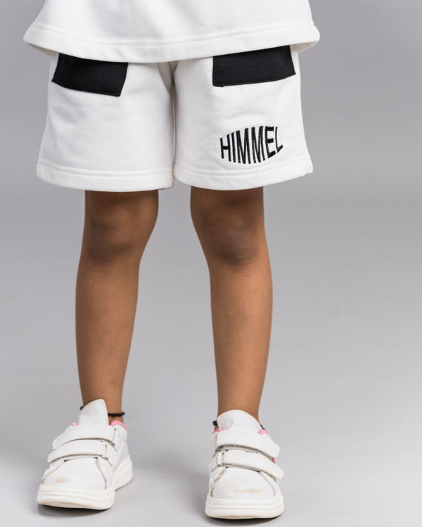 Unisex White Shorts