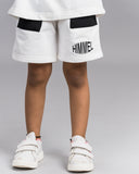 Unisex White Shorts