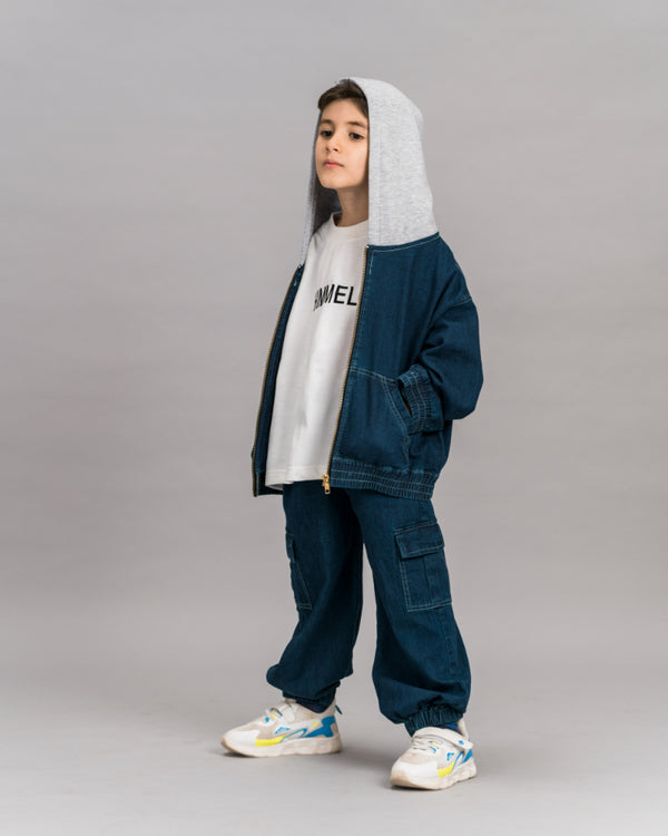 Boys Denim Hoodie