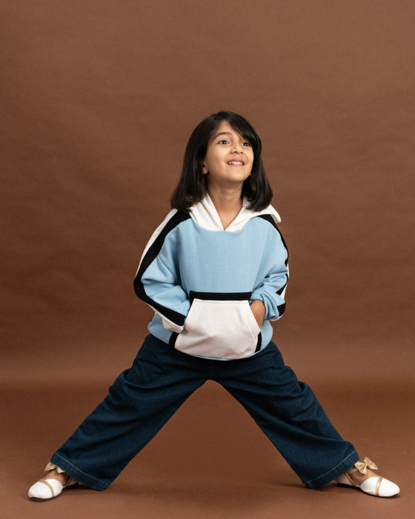 Unisex Oversized Color Block Hoodie