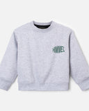 Unisex Grey Oversized Full Hand Sweatshirt