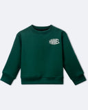 Unisex Green Oversized Full Hand Sweatshirt